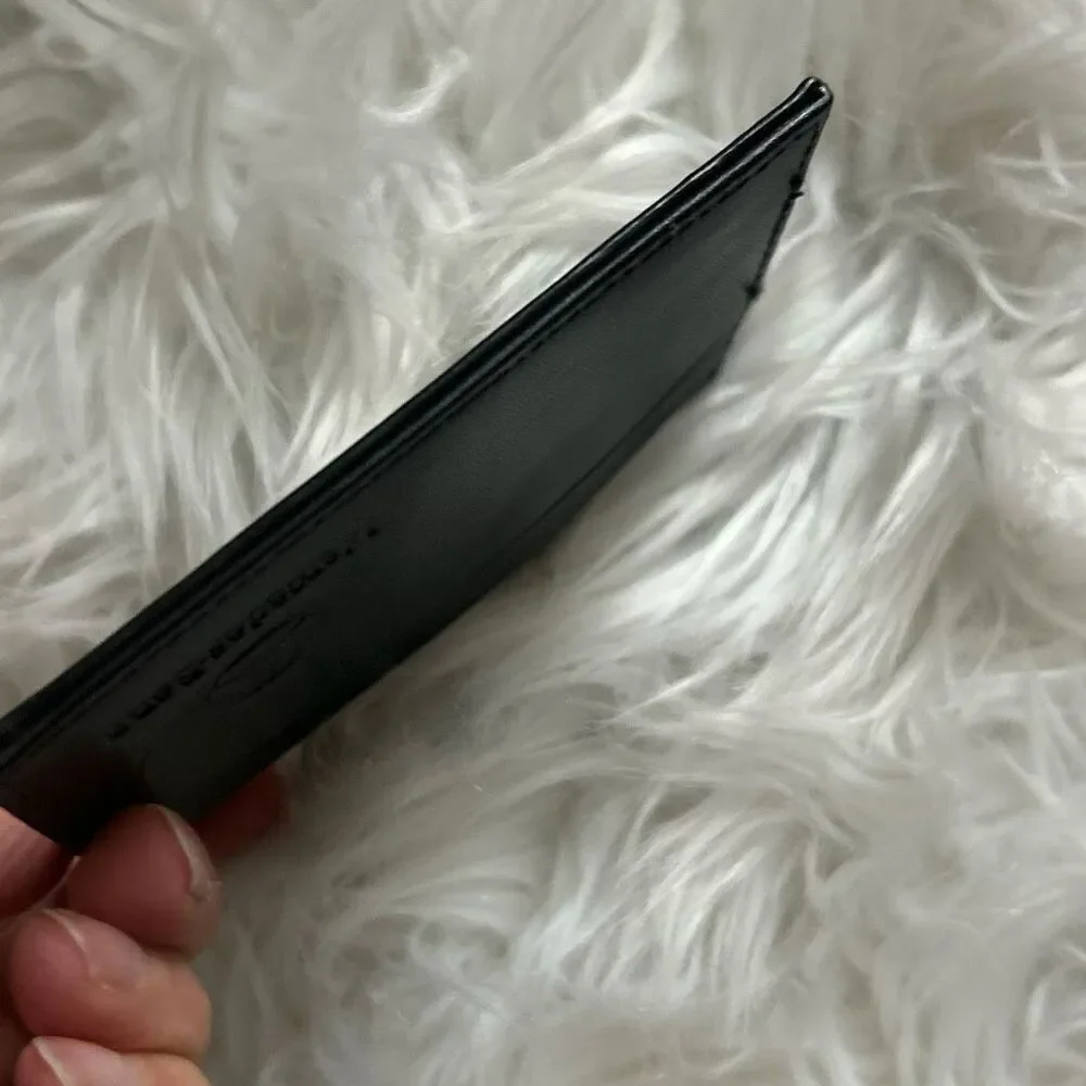 MERCEDES BENZ Genuine OEM Black Leather Card Holder Wallet Window